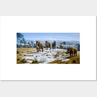 Mammals of the Pleistocene era (E447/0067) Posters and Art